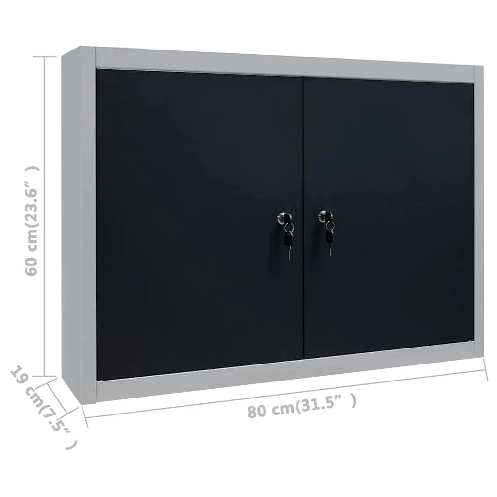 Workbench with Four Tool Panels and Two Lockable Cabinets