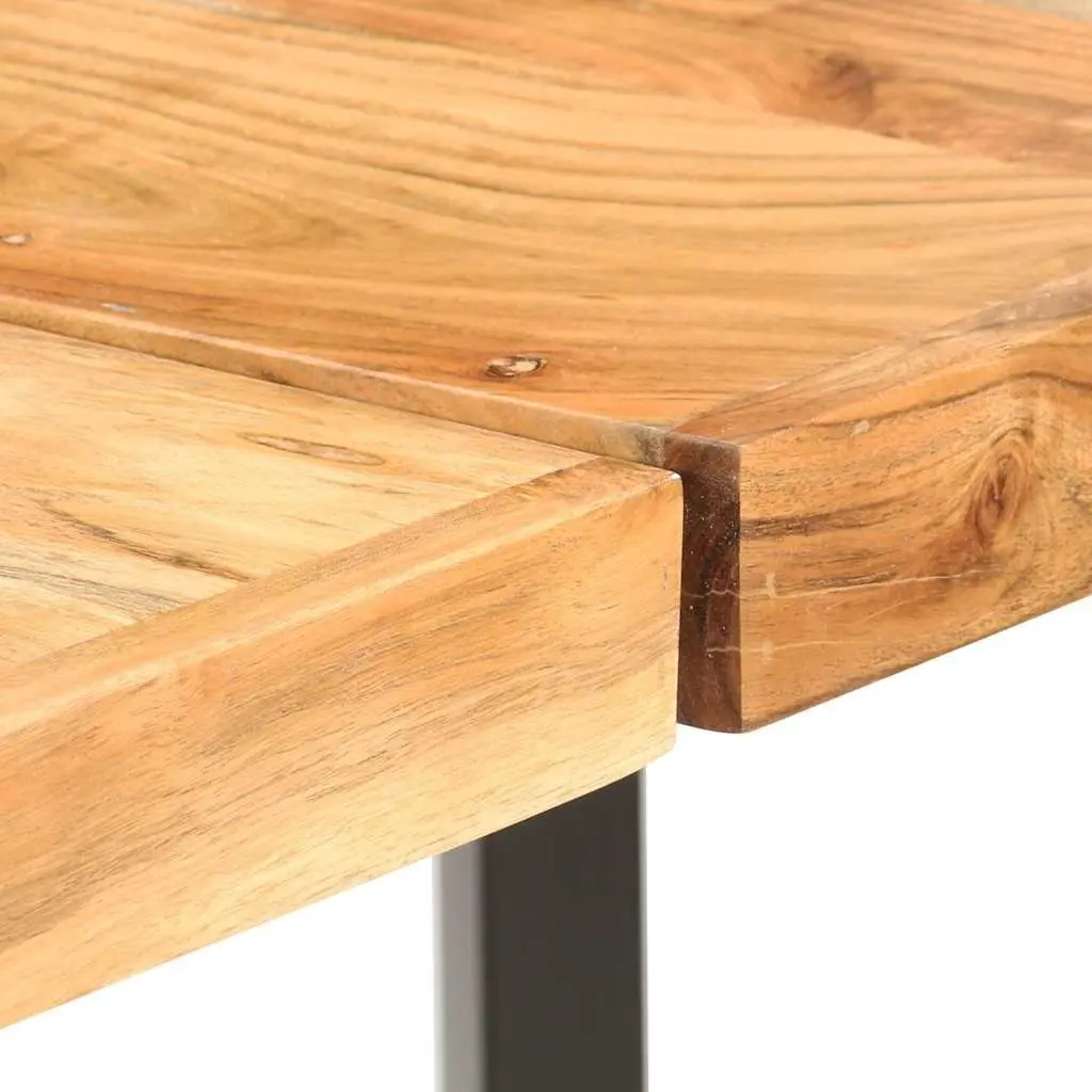 9 Piece Bar Set for Kitchen Dining Solid Wood Industrial Style