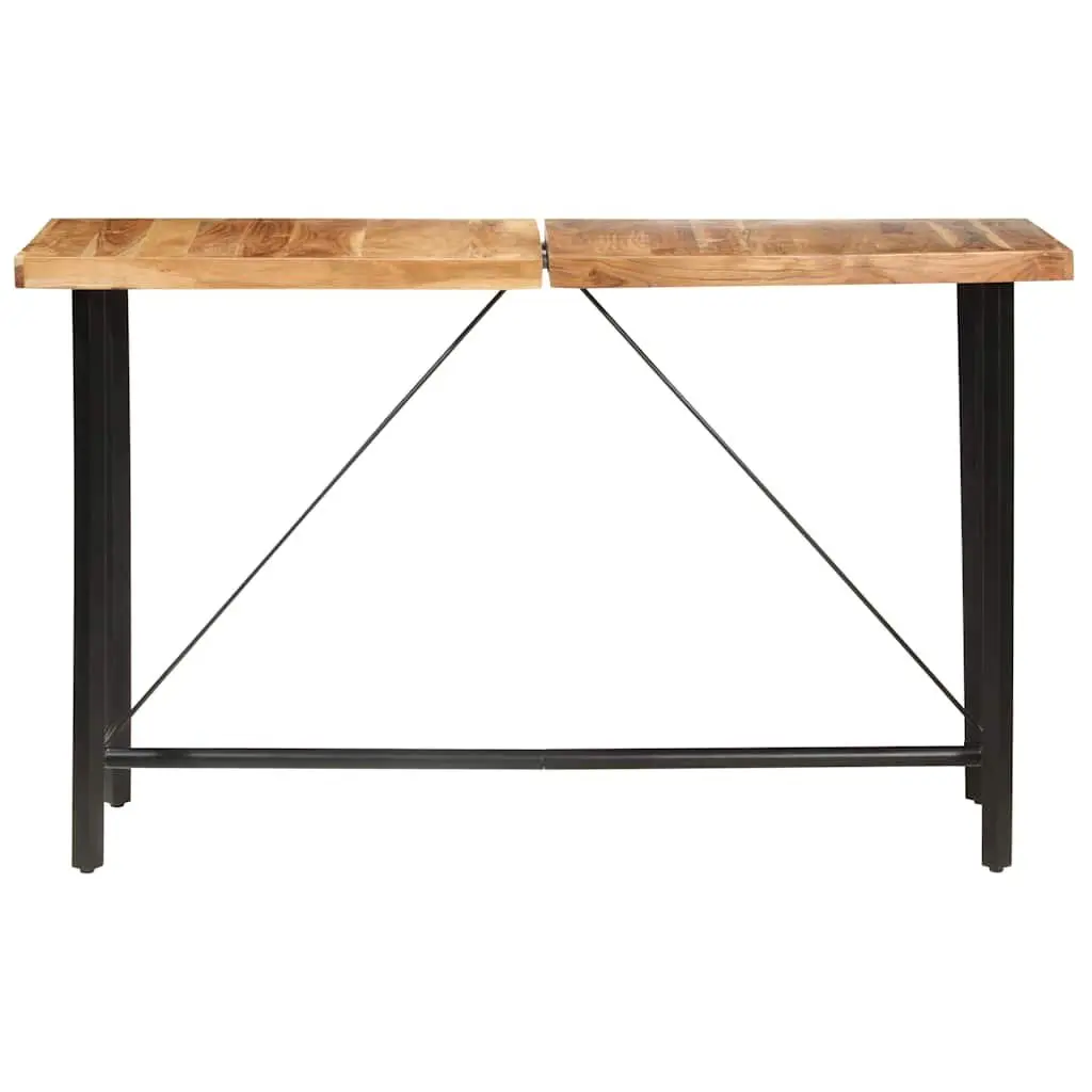 9 Piece Bar Set for Kitchen Dining Solid Wood Industrial Style
