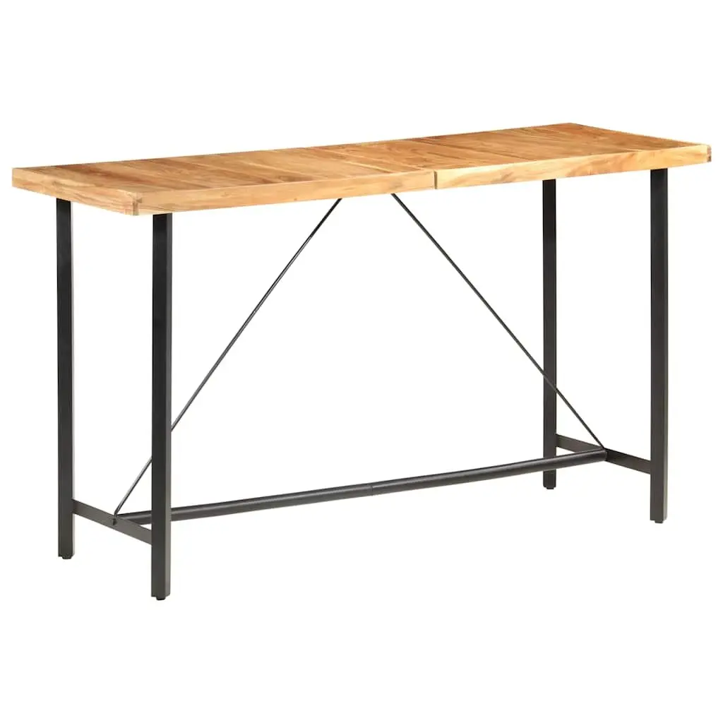 9 Piece Bar Set for Kitchen Dining Solid Wood Industrial Style