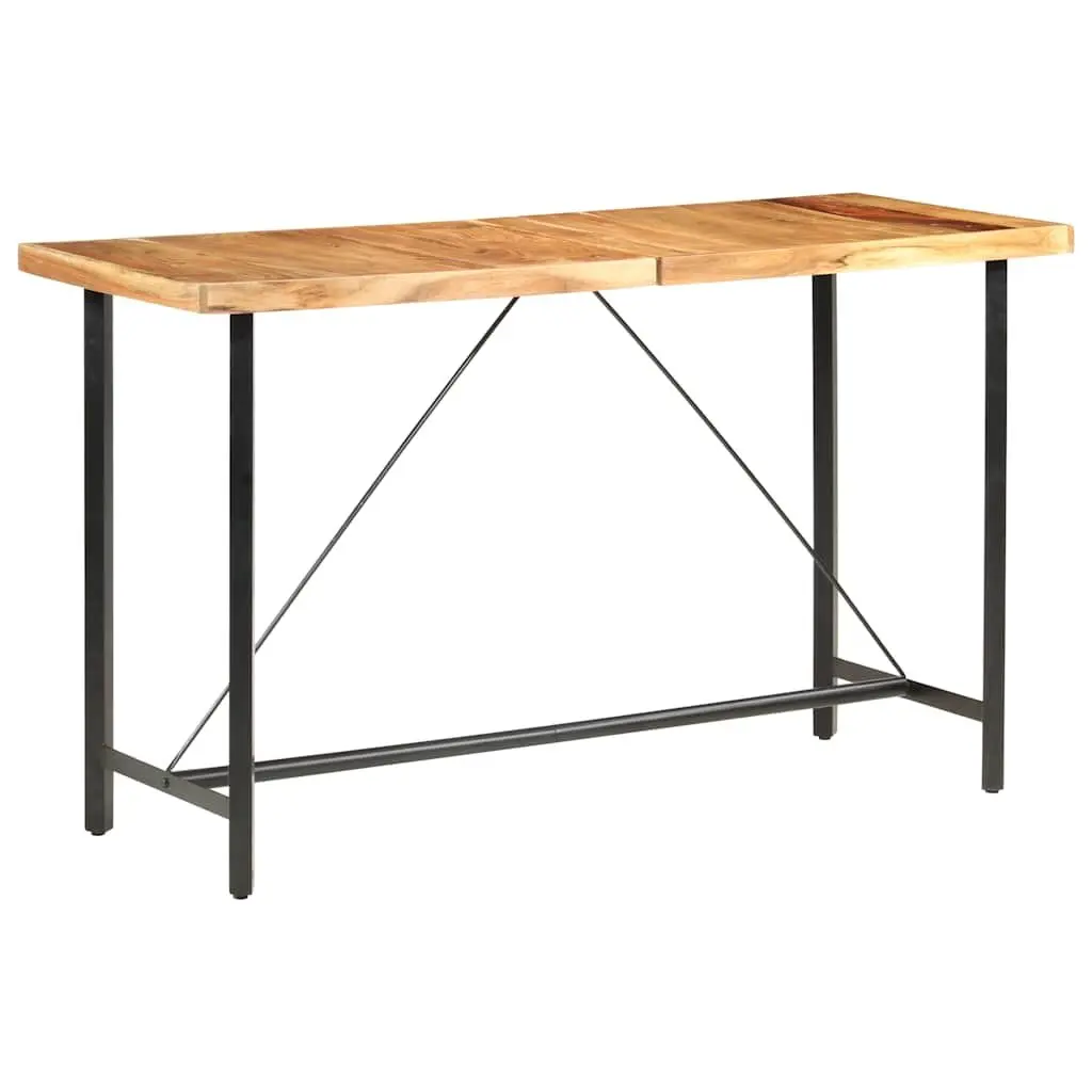 9 Piece Bar Set for Kitchen Dining Solid Wood Industrial Style