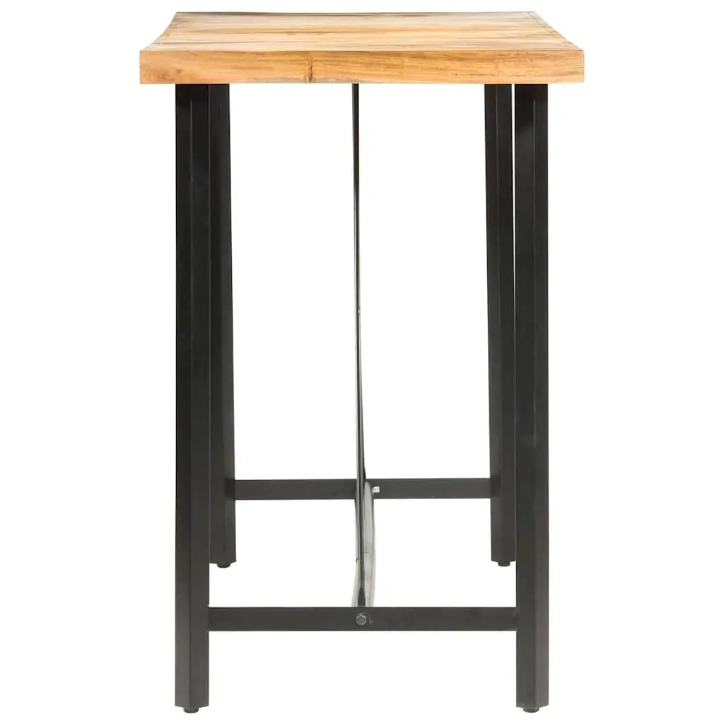 9 Piece Bar Set for Kitchen Dining Solid Wood Industrial Style