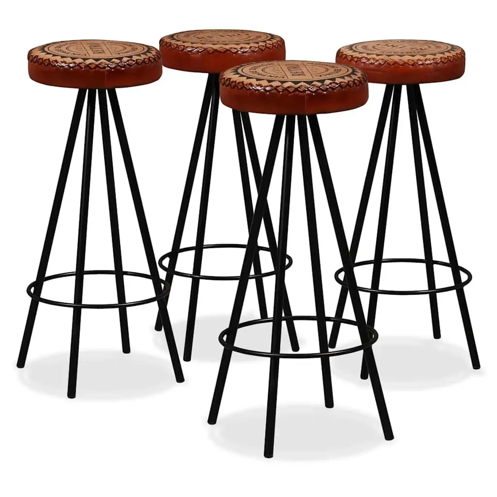 Bar Set 9 Piece Solid Reclaimed Wood Table Stools Industrial Dining Furniture