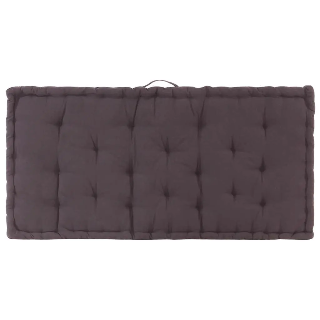 Pallet Floor Cushions 2 pcs Cotton Anthracite Garden Sofa Seat Pad Comfort