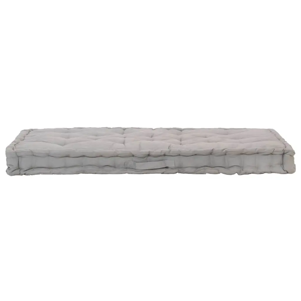 Pallet Floor Cushions 2 pcs Cotton Grey Garden Sofa Seat Pad Outdoor Decor