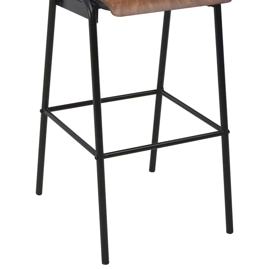 Bar Stools Kitchen Dining Room 6 Pieces Stackable Black