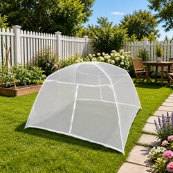 Camping Tent Specifications: 200x120x130 cm, Fiberglass, White