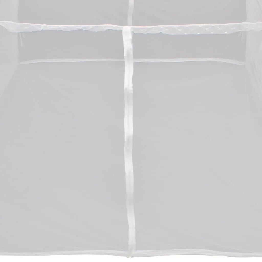 Camping Tent Outdoor 200x150x145 cm Fiberglass Poles Mosquito Screen White