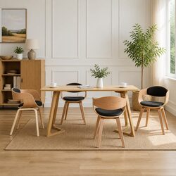 Four Dining Chairs Set: Dimensions and Features Inside