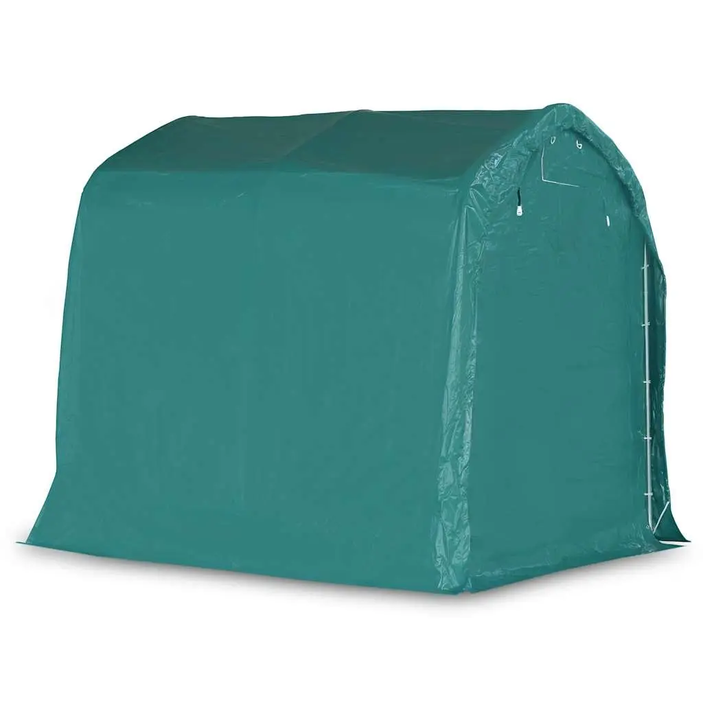 Garage Canopy Shelter 1.6 x 2.4m Green Outdoor Storage Tent for Vehicles and Goods