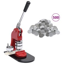 44mm Badge Maker Machine with 500 Button Parts Included