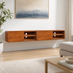 Specifications of Wall-Mounted TV Cabinet 180cm Teak Wood