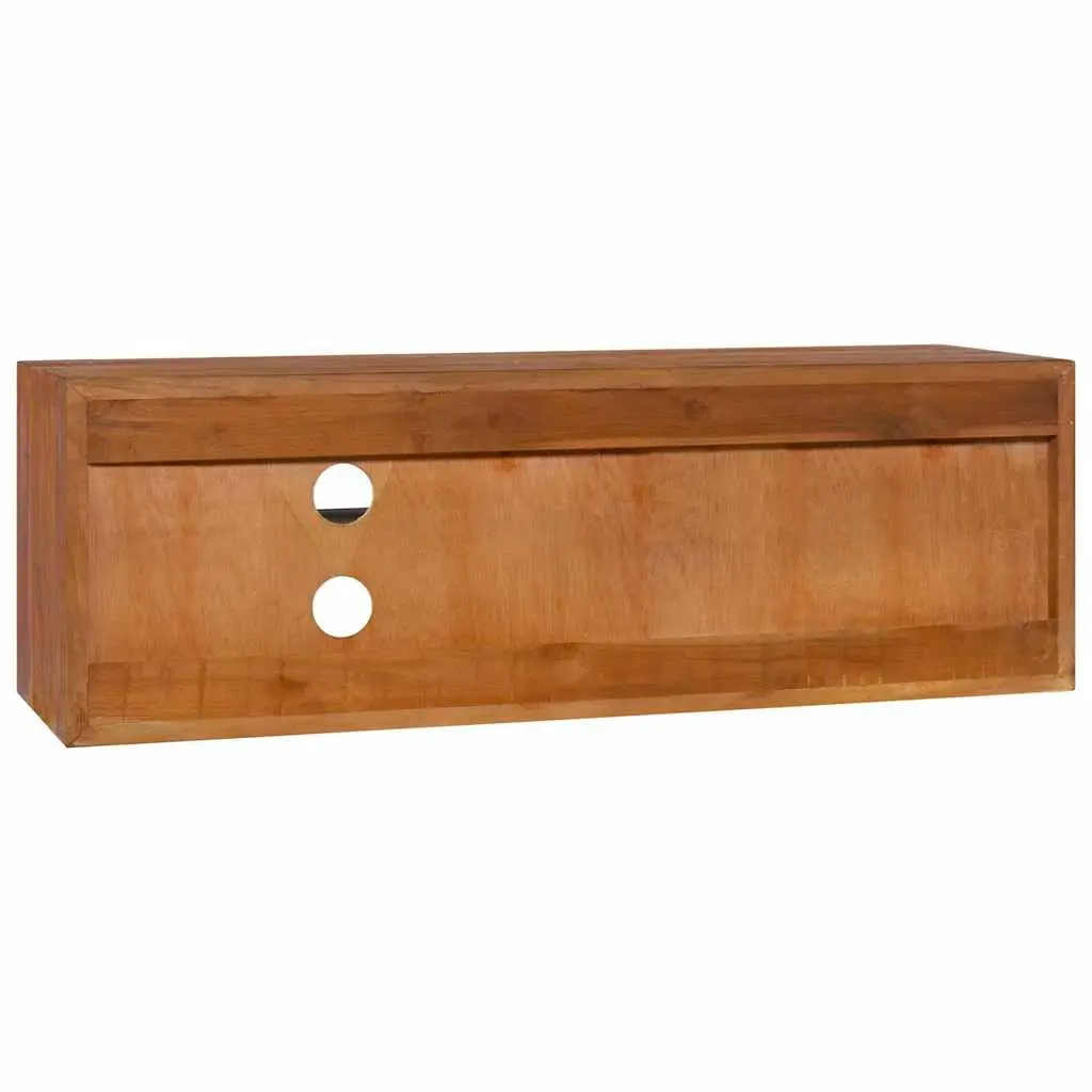 Wall-mounted TV Cabinet Living Room 180cm Solid Teak Wood Storage Unit