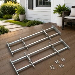 Security Window Grilles 2 Pack Adjustable 700-1050mm Steel