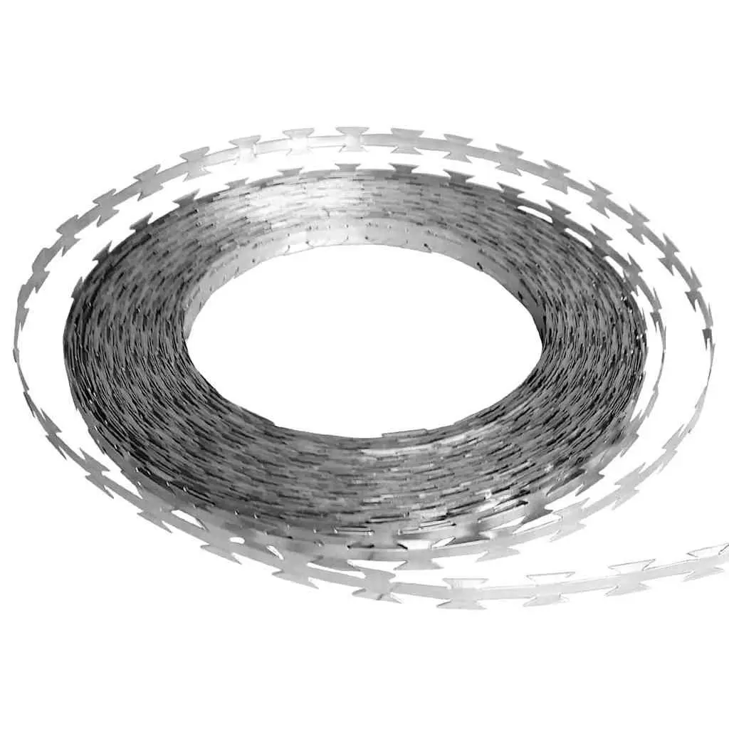 Razor Wire 2 Pieces 100m Steel Barbed Garden Fence Security Outdoor Protection
