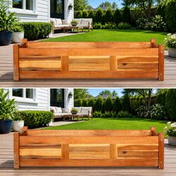 Specifications of Garden Raised Beds: 2 Wooden Boxes