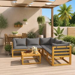 Specifications for 6 Piece Garden Lounge Set with Table