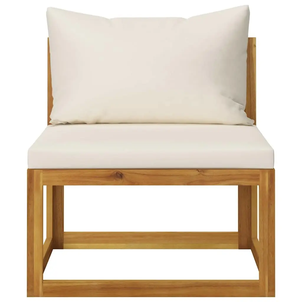 Garden Lounge Set Outdoor Furniture Patio Sofa Coffee Table 4 Piece Cream