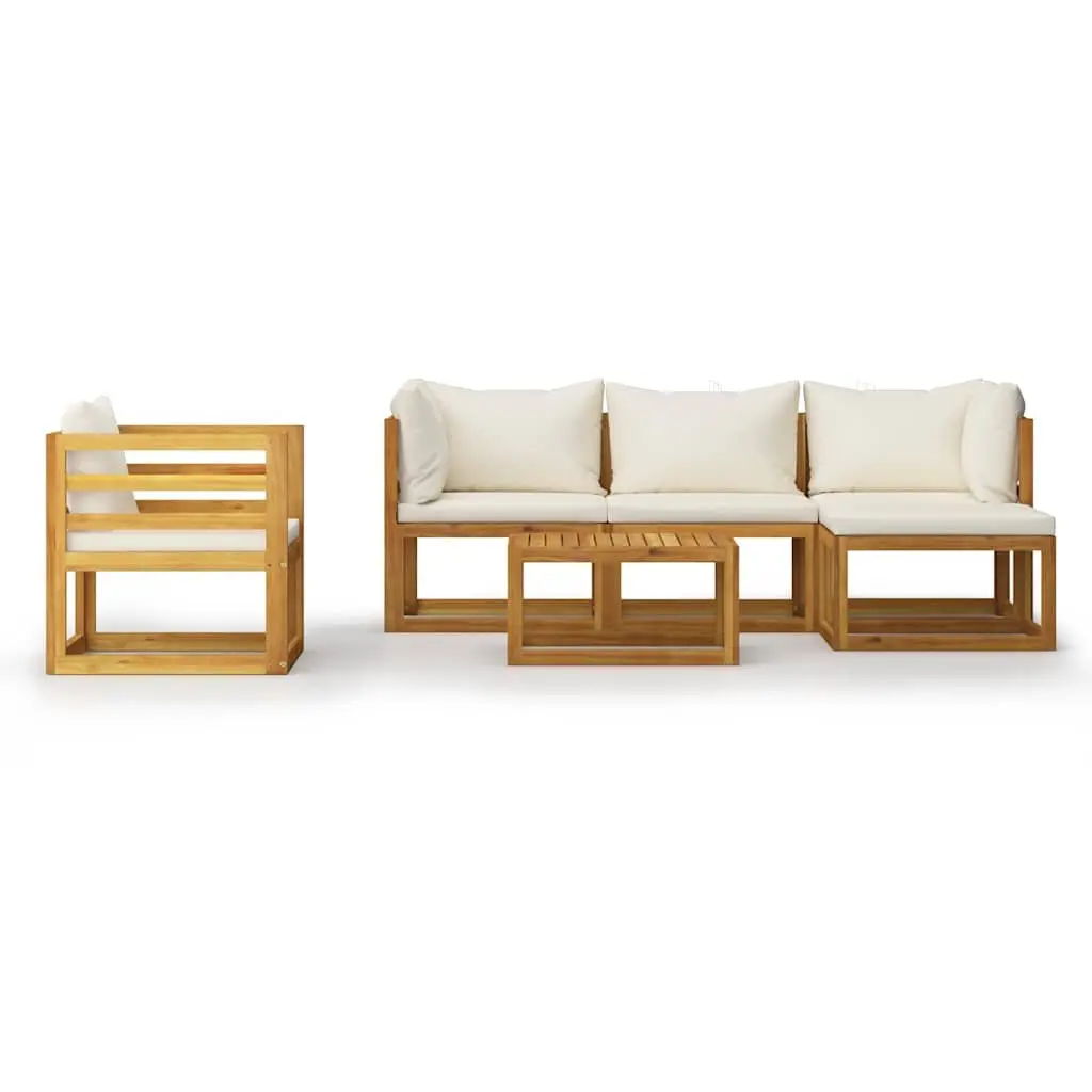 Garden Lounge Set 6 Piece Outdoor Furniture Sofa Modular Seating Coffee Table