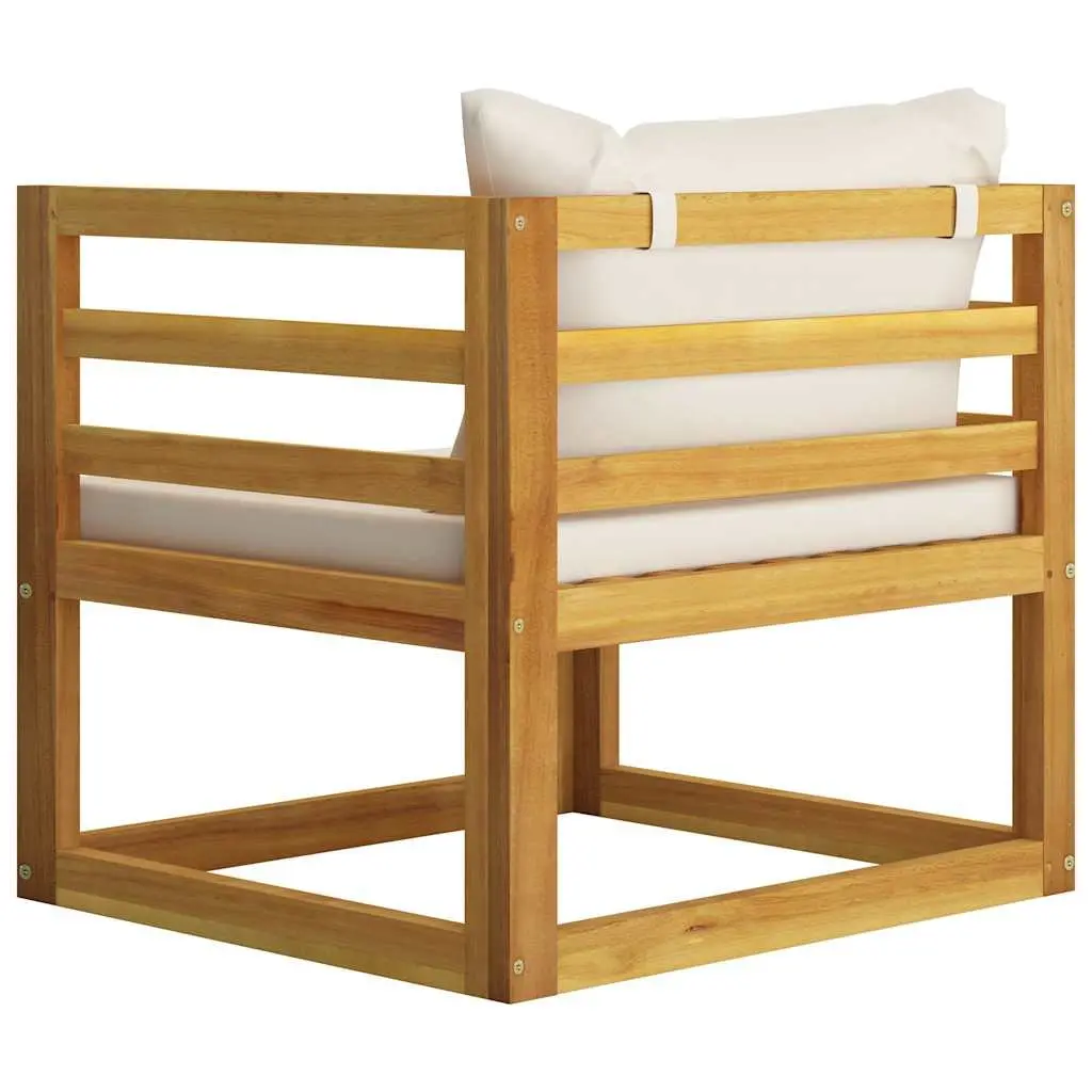 5 Piece Outdoor Lounge Set Garden Furniture Cream Sofa Coffee Table