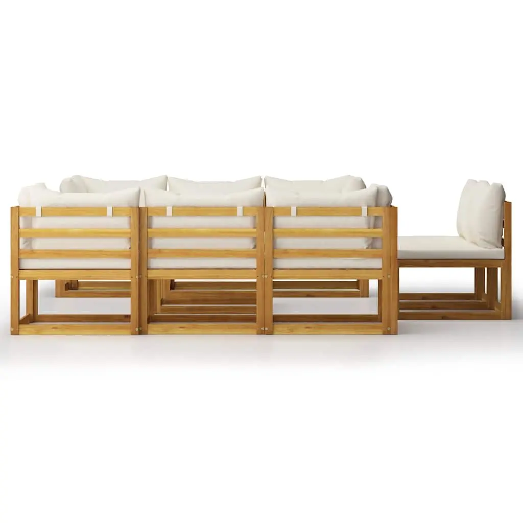 Garden Lounge Set 9 Piece Outdoor Furniture Sofa with Cushions Coffee Table