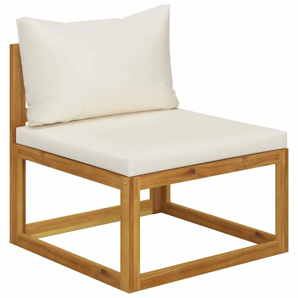 8 Piece Outdoor Garden Lounge Set Solid Wood Frame Cushioned Seating Coffee