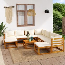 11-Piece Modular Garden Lounge Set with Coffee Table