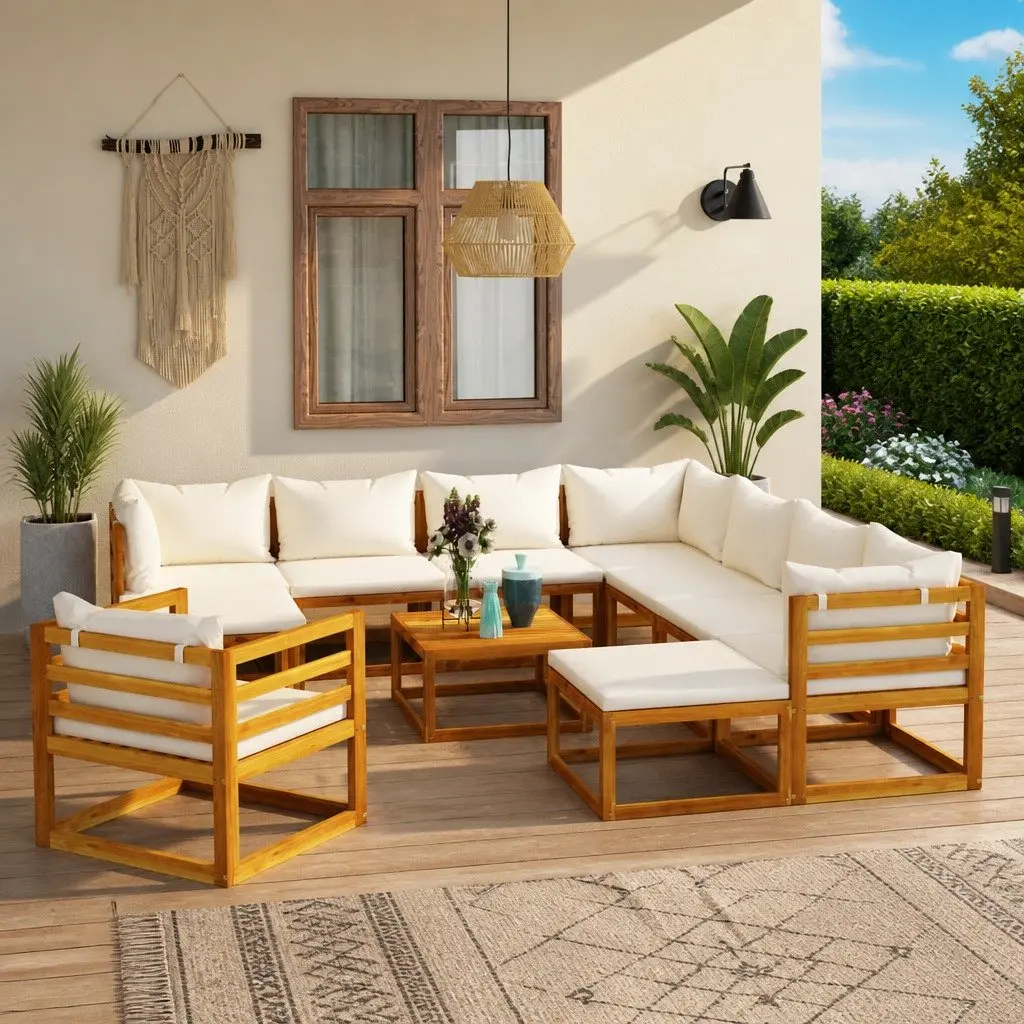 Garden Lounge Set 12 Piece Outdoor Furniture Patio Sofa Coffee Table