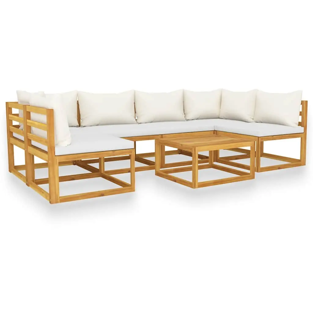 7 Piece Garden Lounge Set with Coffee Table
