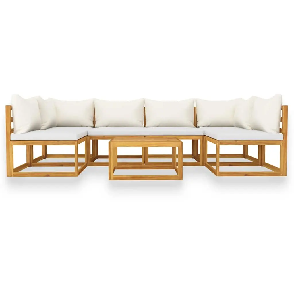 7 Piece Garden Lounge Set with Coffee Table