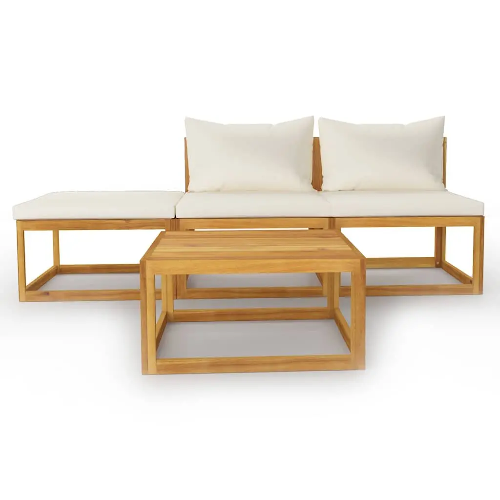 Garden Lounge Set Outdoor Furniture 4 Piece Patio Seating