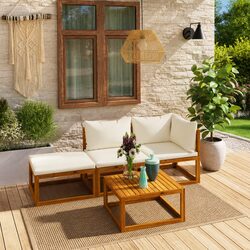 Garden Lounge Set: 4 Pieces of Quality Outdoor Furniture