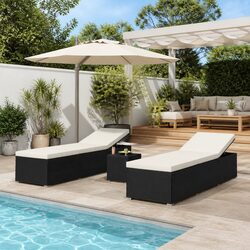 Specifications of 3-Piece Outdoor Sun Lounger Set
