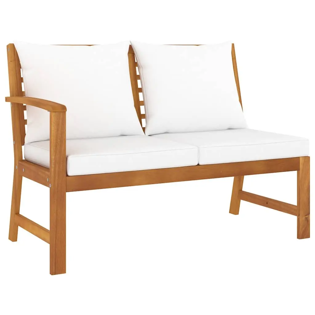 Garden Lounge Set 5 Piece Patio Sofa with Coffee Table Cushions Acacia Wood