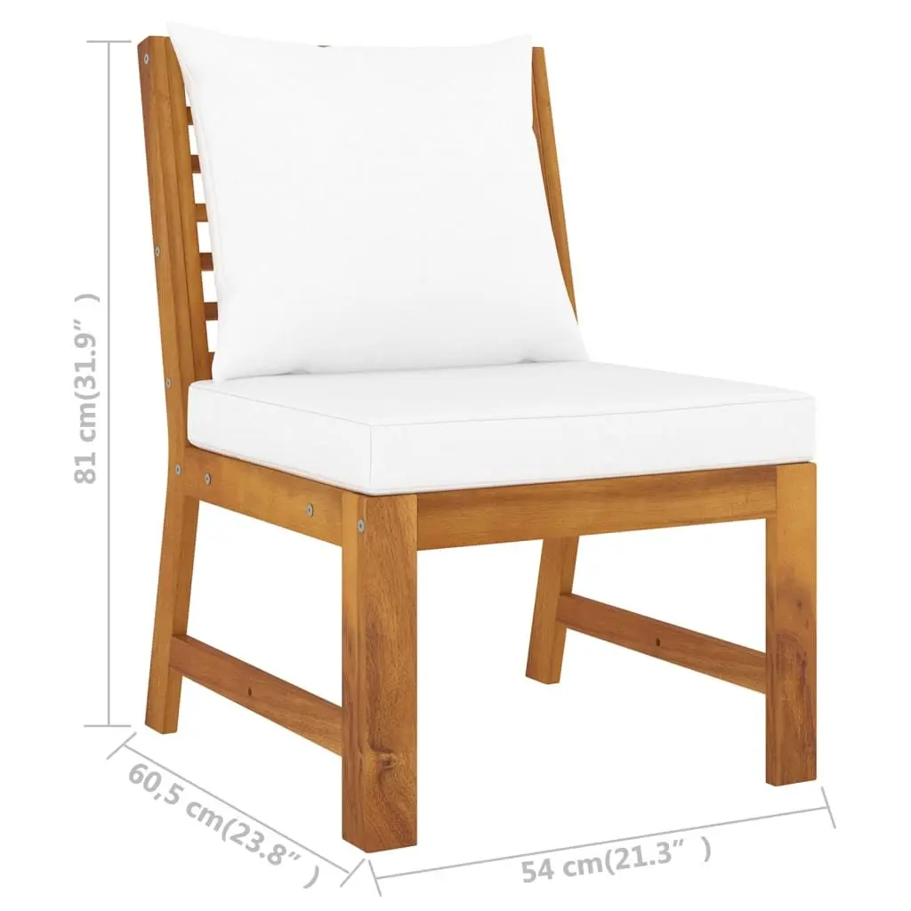 4 Piece Garden Lounge Set Outdoor Furniture Patio Sofa Coffee Table Cream