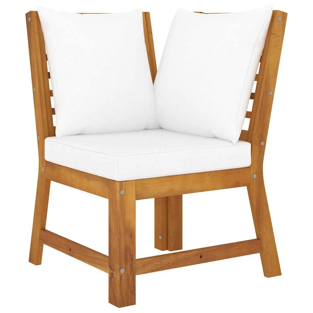 Garden Lounge Set Outdoor Sofa Coffee Table 4 Piece Cream