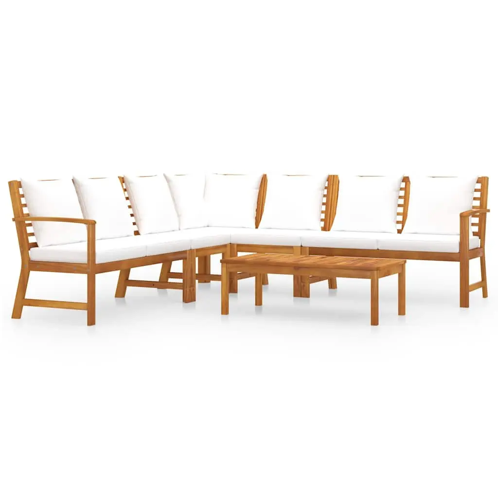6 Piece Modular Garden Lounge Set with Coffee Table