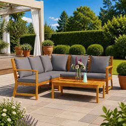 Specifications of 4 Piece Garden Lounge Set with Cushions