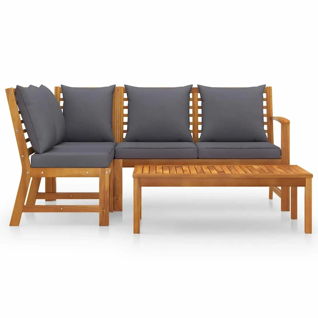 4 Piece Garden Lounge Set Outdoor Furniture Patio Sofa Coffee Table