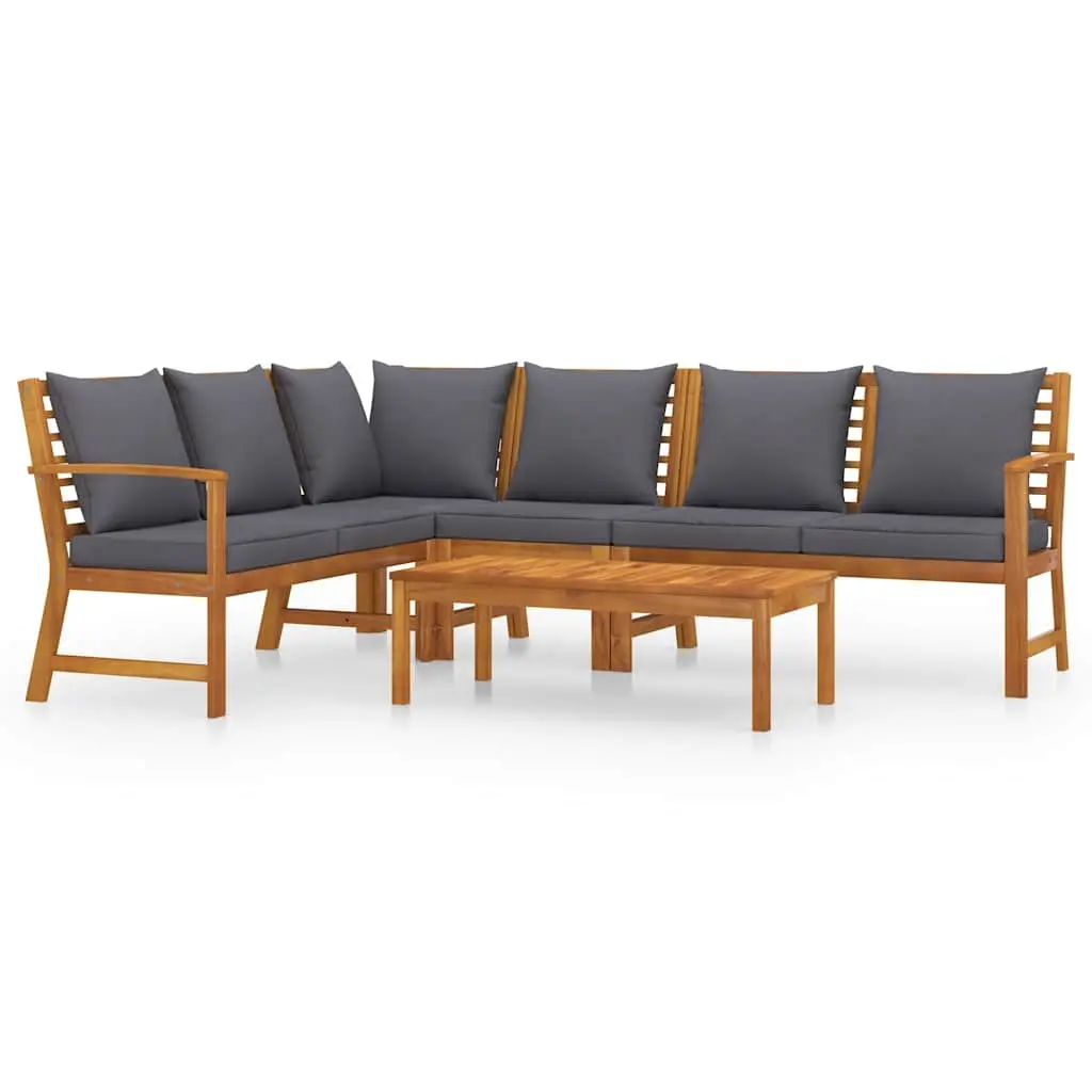 5 Piece Modular Garden Lounge Set with Coffee Table