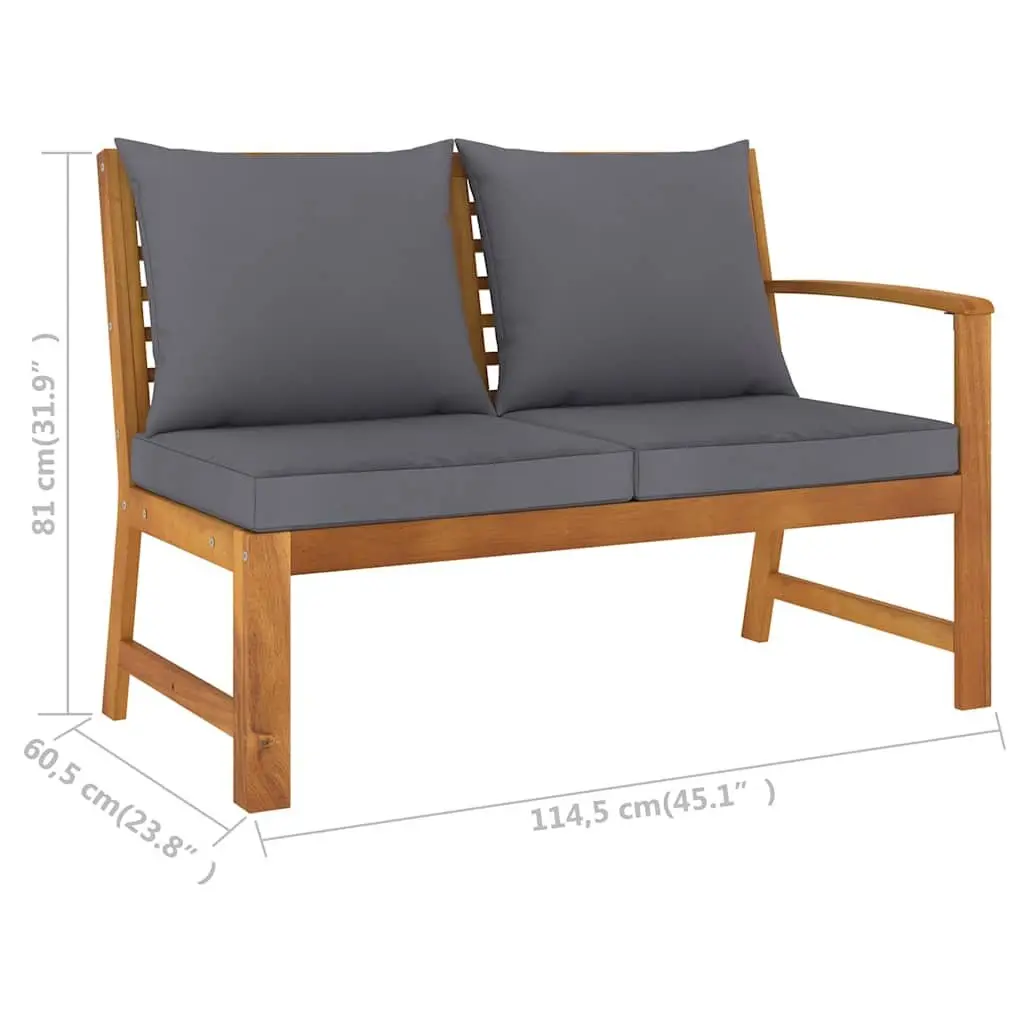 5 Piece Modular Garden Lounge Set with Coffee Table