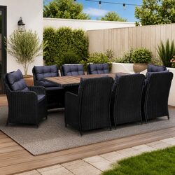 9 Piece Outdoor Dining Set Specifications and Features