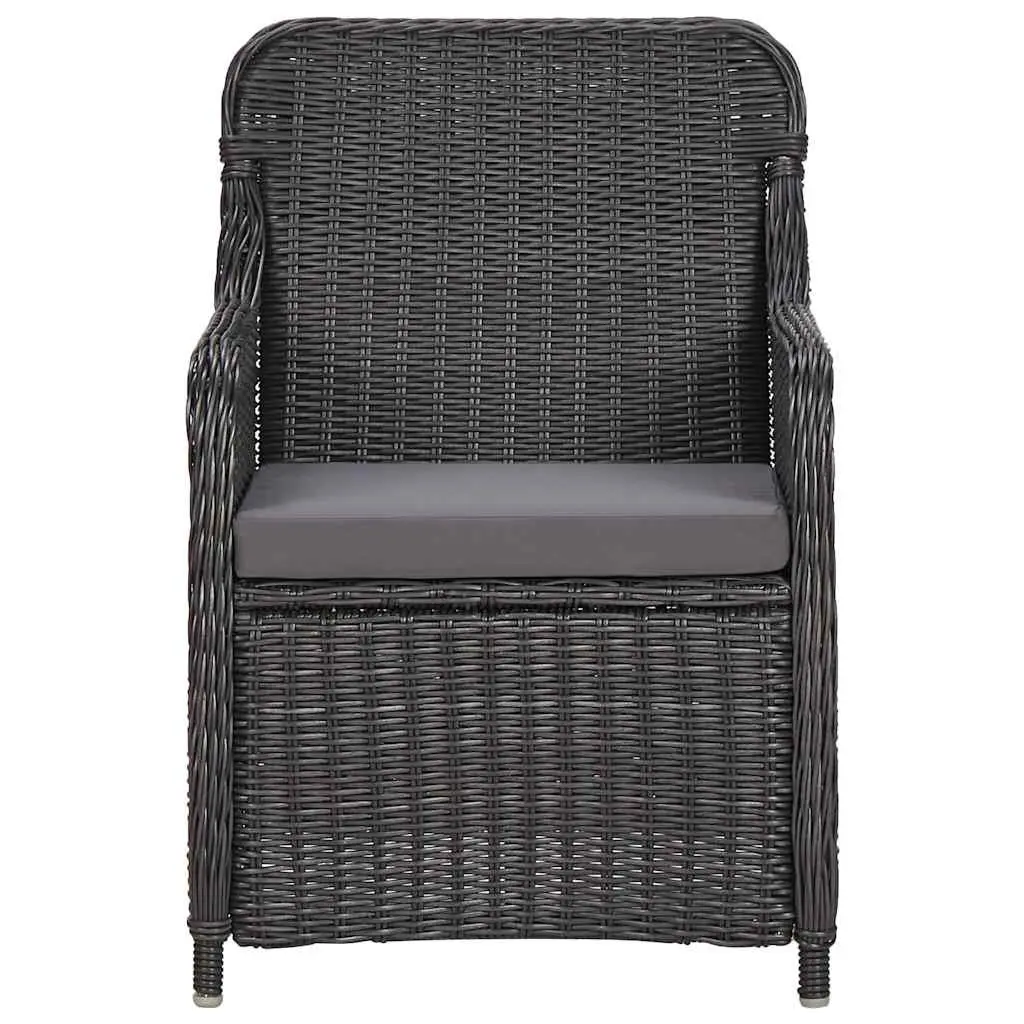 7 Piece Outdoor Dining Set in Black
