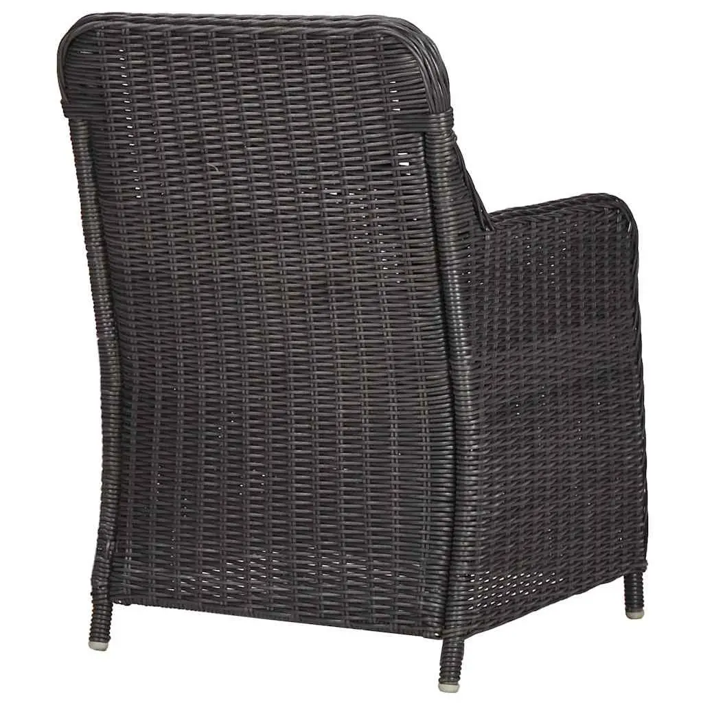 7 Piece Outdoor Dining Set in Black