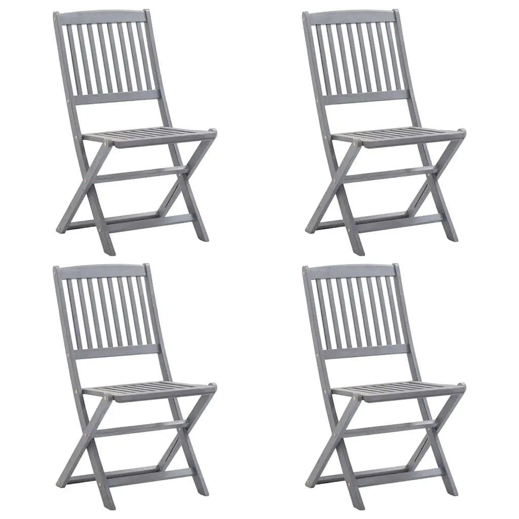 5 Piece Solid Acacia Garden Dining Set