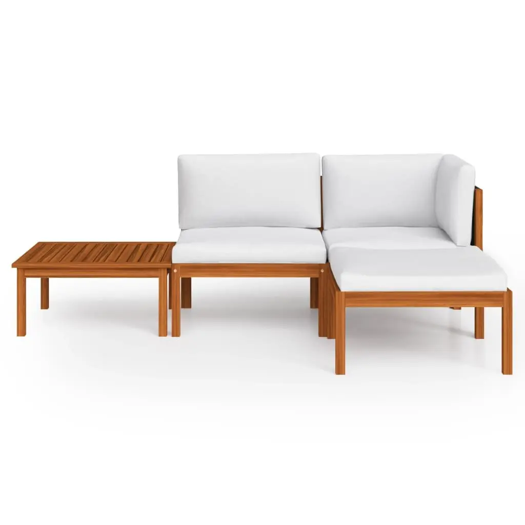 Garden Lounge Set 4 Piece Outdoor Furniture Patio Sofa Rope Backrest