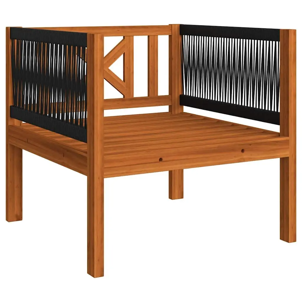 6 Piece Garden Lounge Set Rope Woven Backrest Outdoor Patio Furniture with