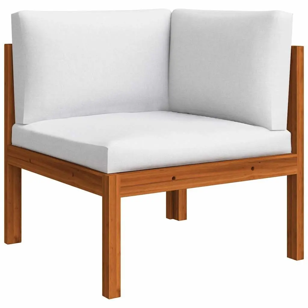 Garden Lounge Set Outdoor Furniture 6 Piece Patio Seating with Cushions White