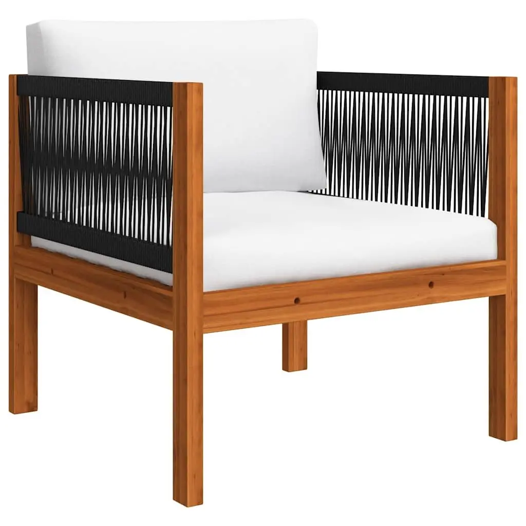 Garden Lounge Set 7 Piece Outdoor Furniture Patio Sofa with Cushions White