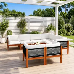 10 Piece Garden Lounge Set: Specifications and Materials